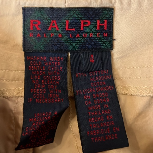 Never worn Ralph Lauren blue label cargo capris, size 4 - Picture 9 of 9